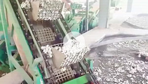 Single Helix Breaking Crushing Cleaning Machine Running On Site Three In Natural Rubber Production Line